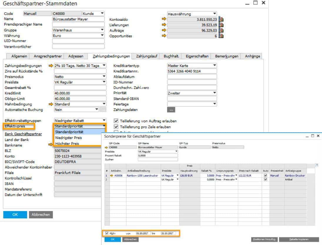 SAP Business One Version 9.3 - Einkauf-Verkauf-Service - Preislisten II