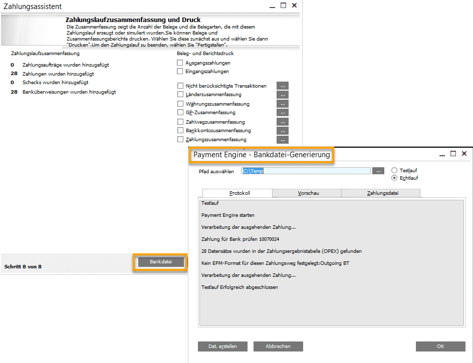 Nutzen Sie in SAP Business One 9.3 den integrierten Zahlungsassistenten