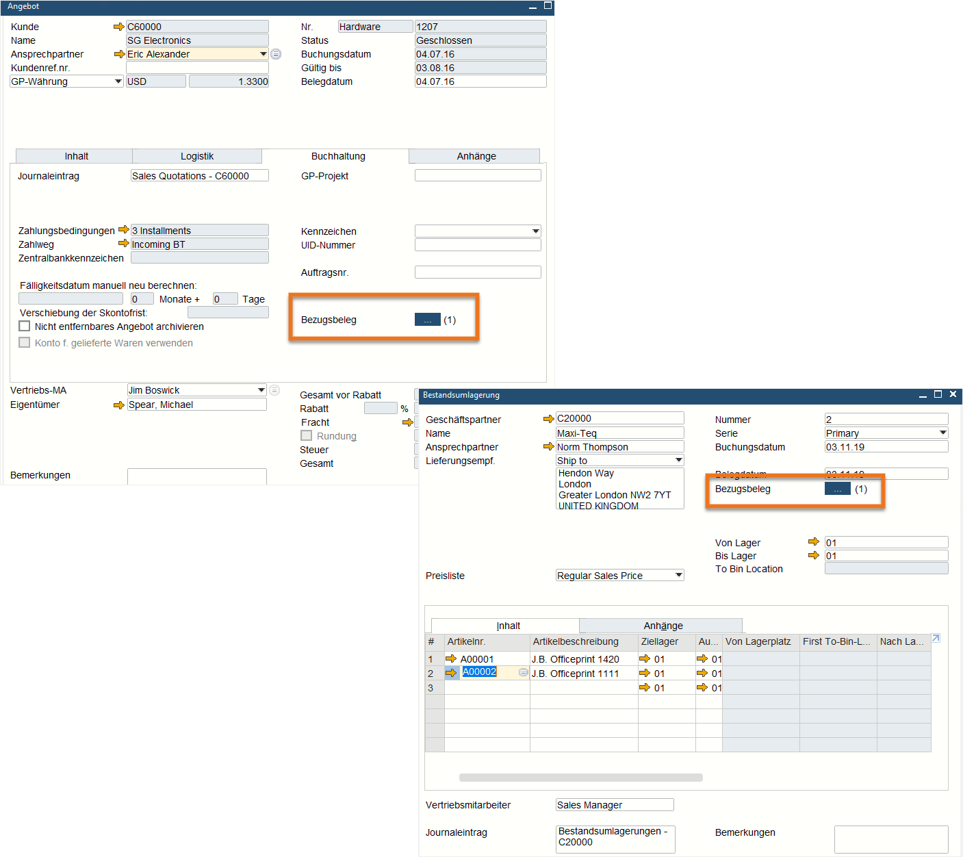 SAP-Business-One-Version-10.0-Administration-Dokumenten-Referenzierung-Erweiterungen
