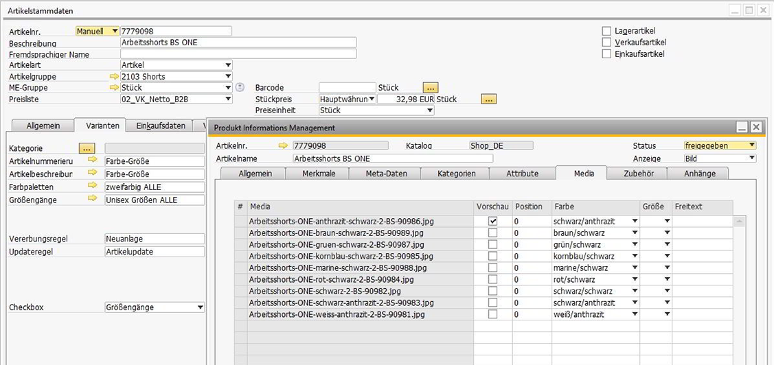 SAP-Business-One_E-Commerce_Burgia_Arbeitshose_PIM