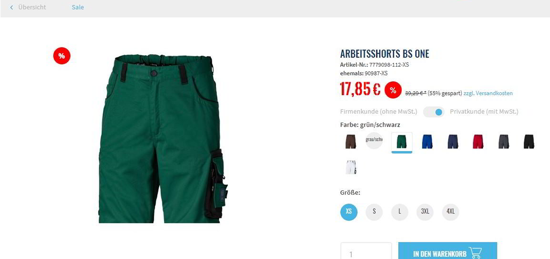 SAP-Business-One_E-Commerce_Burgia_Arbeitshose_Shop